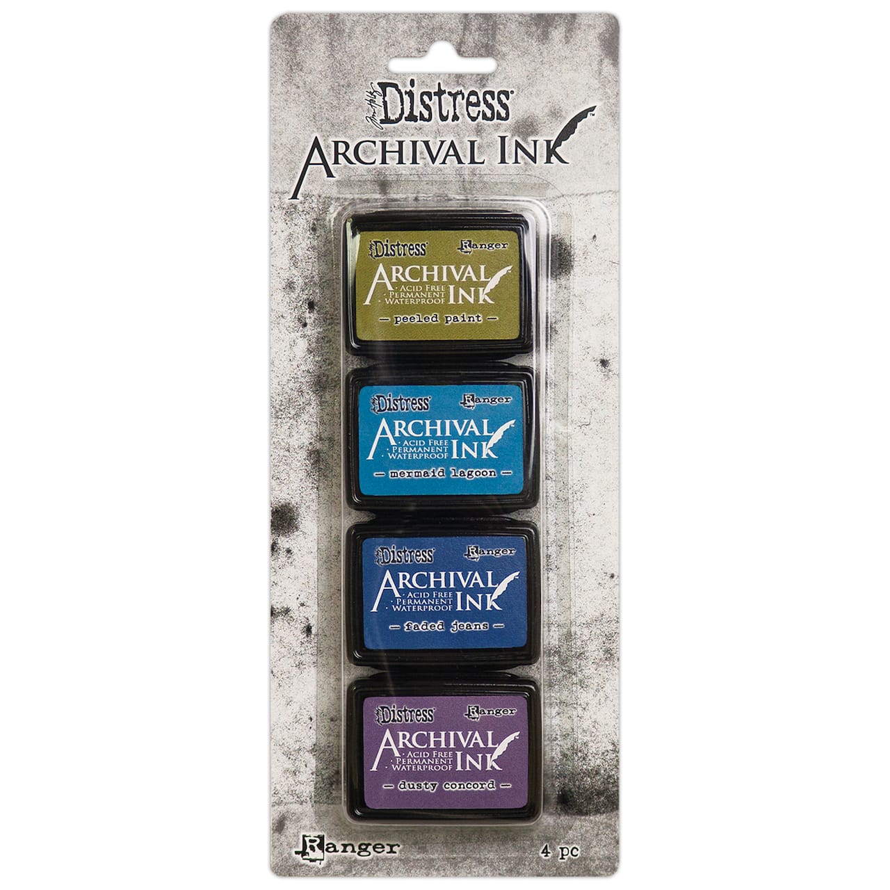 6 Packs: 4 ct. (24 total) Tim Holtz® Distress Mini Archival Ink™ Pads, Kit 2